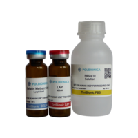 Metakrylowana żelatyna GELMA 50 (1g), fotoinicjator LAP 405 (100mg), PBS (100ml)